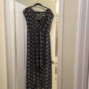 Black asymmetrical Maxi